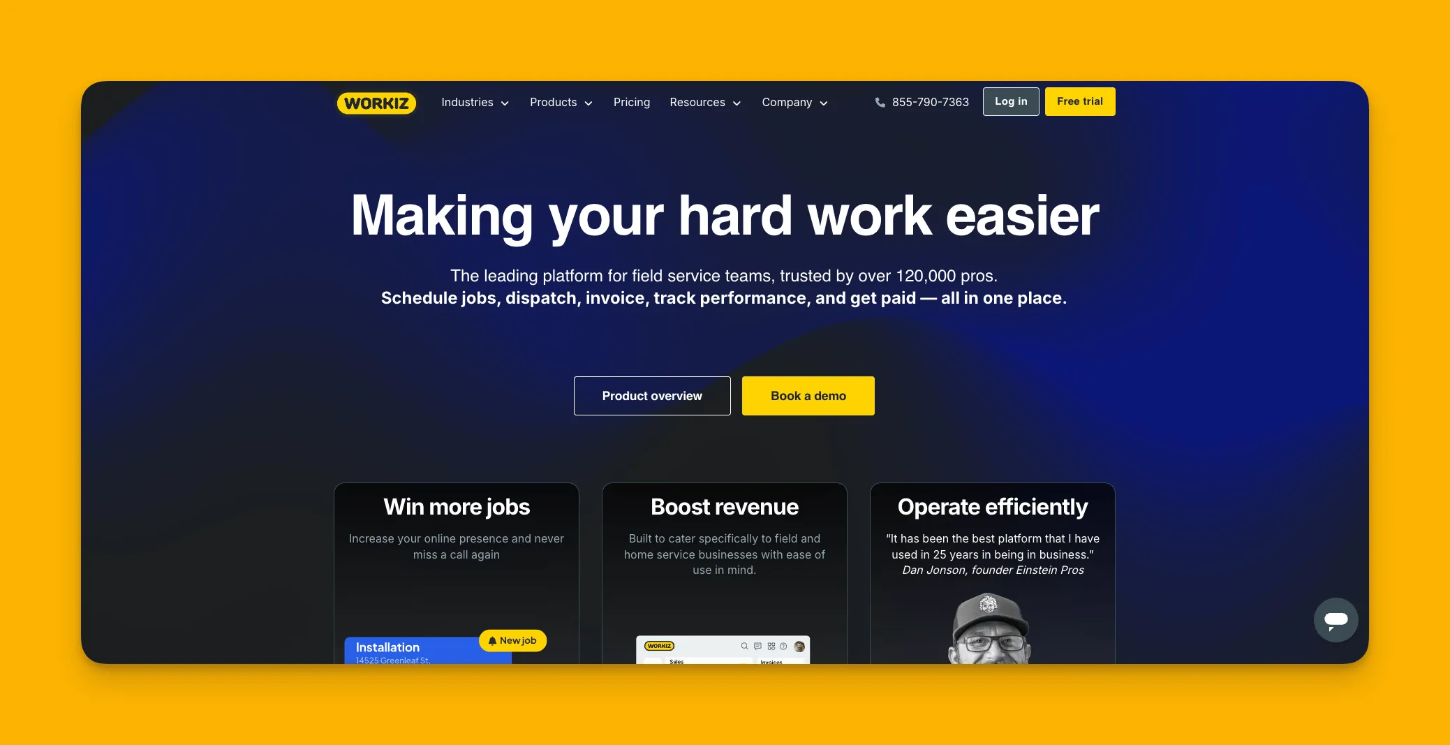Workiz interface