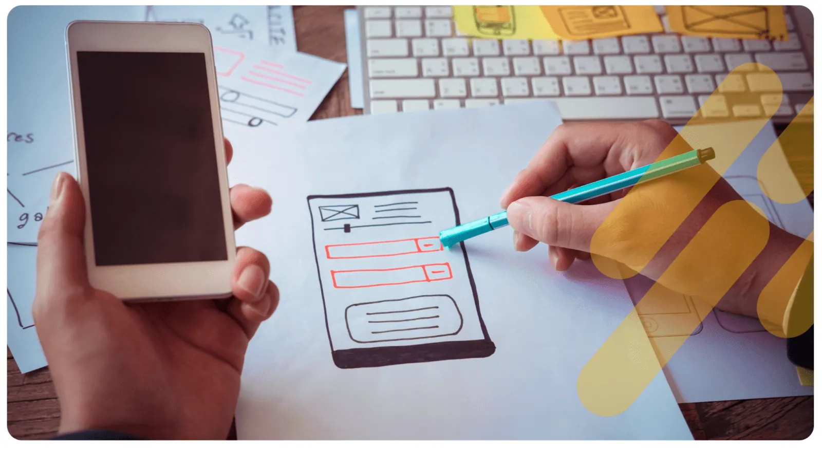 Web app illustration