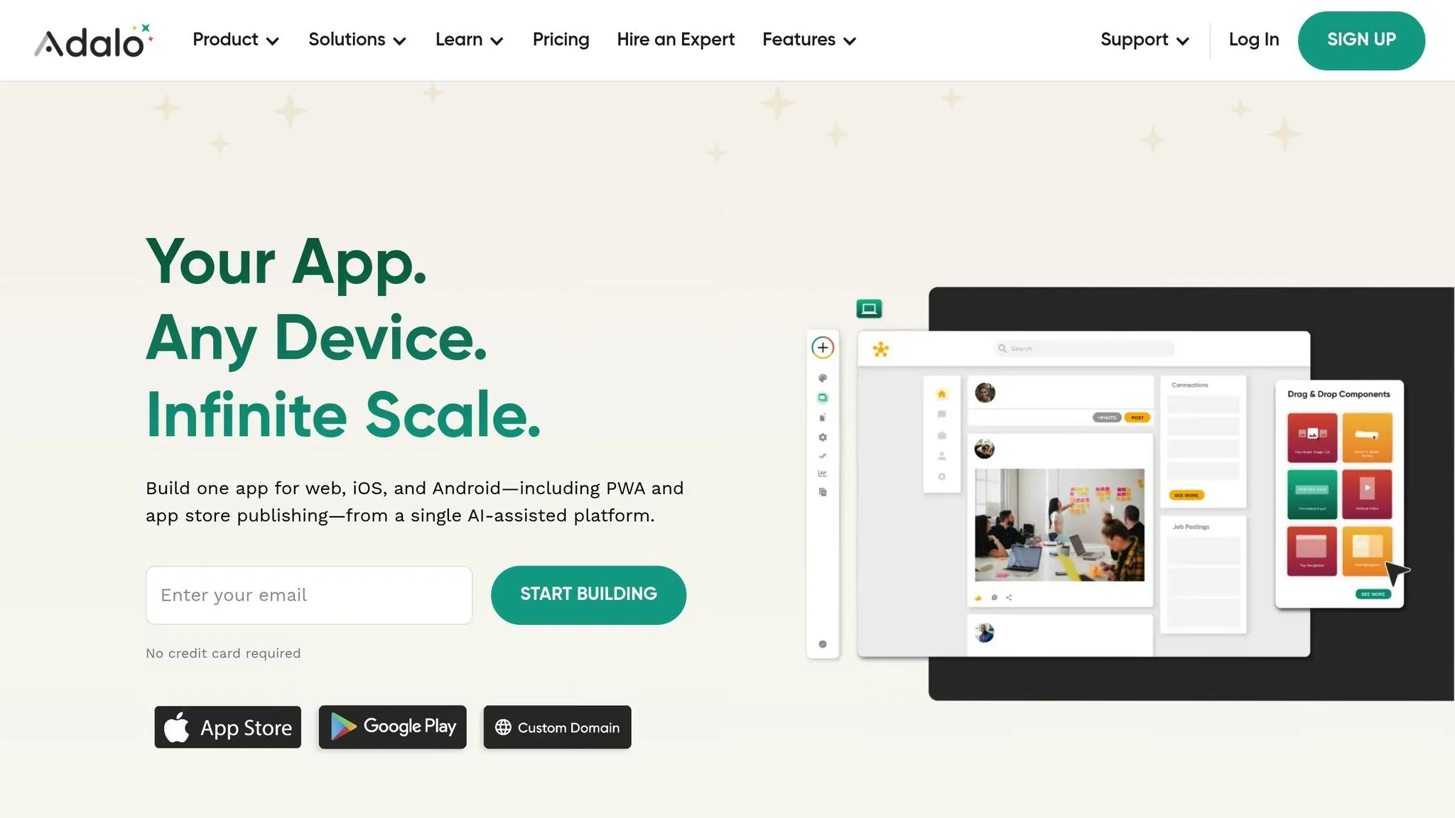 Adalo Builder Interface