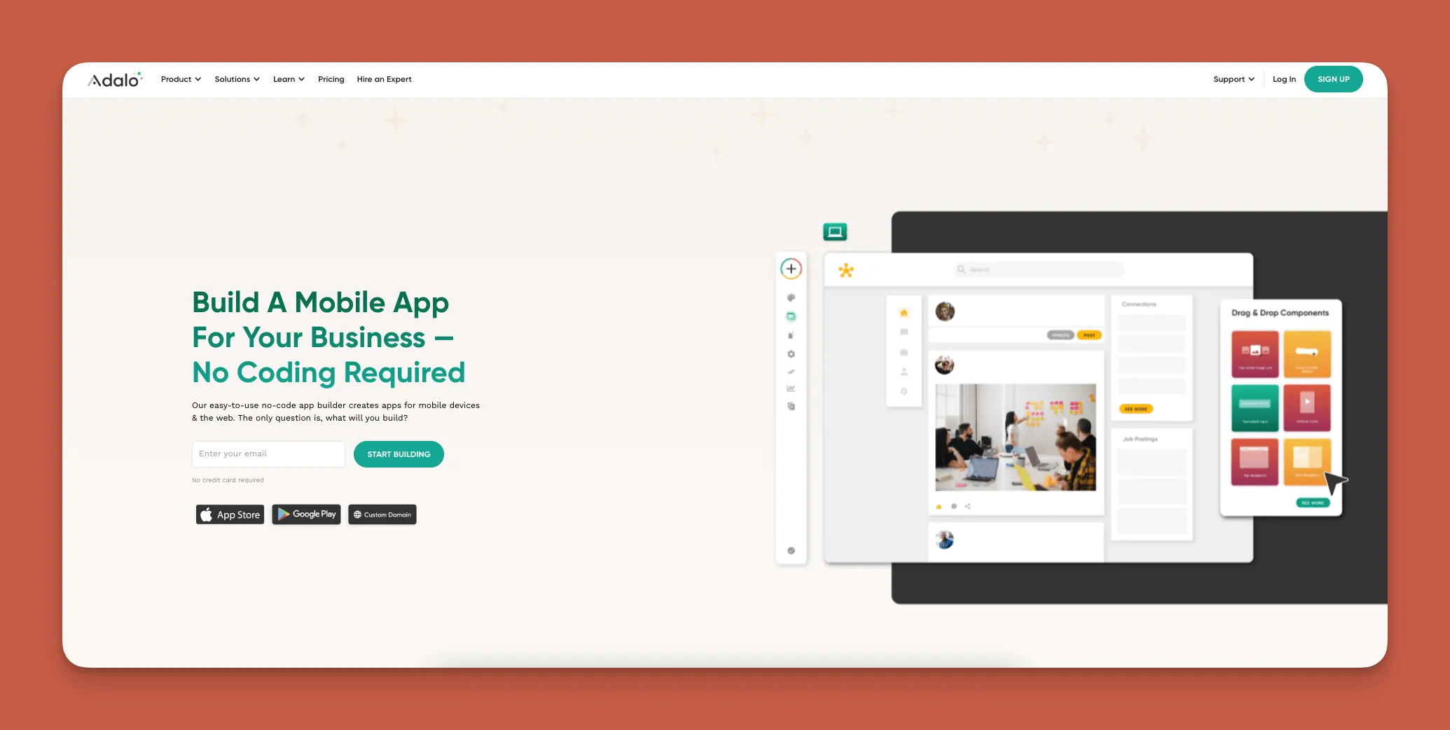 Adalo app builder interface