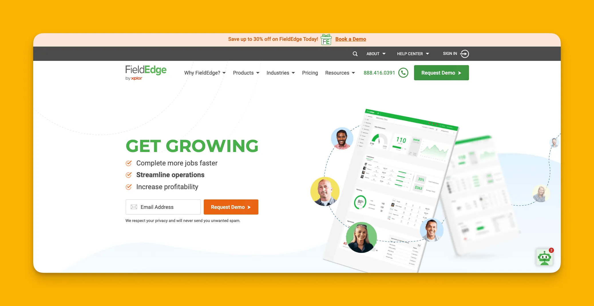 FieldEdge interface