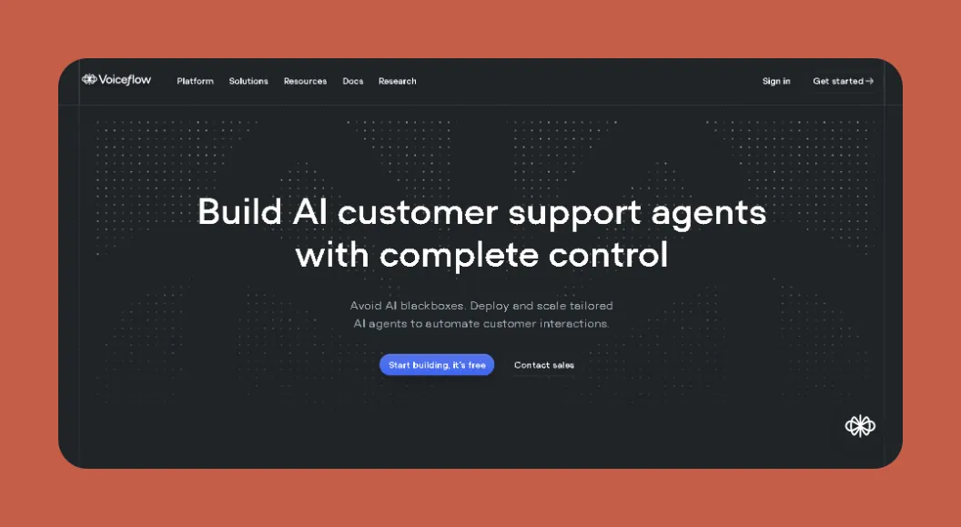 Voiceflow interface